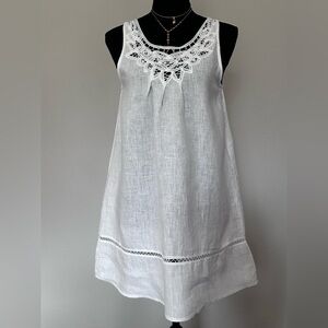 Twentyone 100% linen dress size Small
